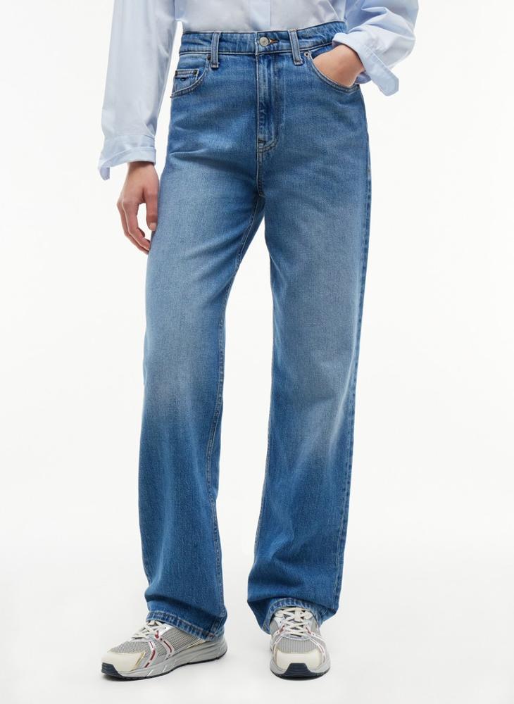TOMMY JEANS High Rise Slim Straight Jeans - Image 1