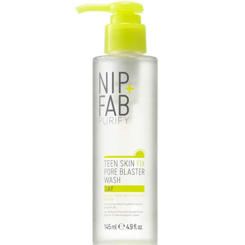 Nip+Fab Teen Skin Fix Pore Blaster Day Face Wash with Wasabi Extract and Vitamin E Cleansing Micellar Gel Facial Cleanser for Oil Control, Refining Minimizing Pores, 4.9 Oz - Image 1
