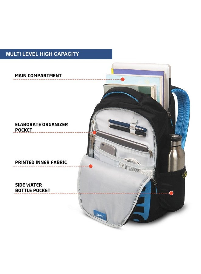Skybags SKYBAGS KREW 01 LAPTOP BACKPACK (H) BLACK 2 Compartment, Laptop Backpack, Oganizer - Image 4