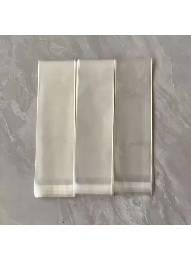 100 Pcs 9x29 5 Inch OPP Plastic Bread Bags Long Strip Transparent Reusable Packaging - Image 1