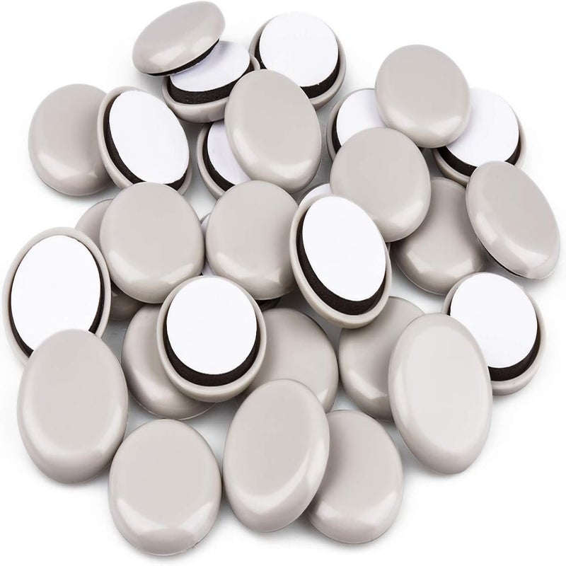 24 PCS Self-Stick Furniture Sliders,1-1/2 Inch Furniture Glides for Carpet,Chair Sliders for Furniture-Adhesive Furniture Moving Pads - Image 2