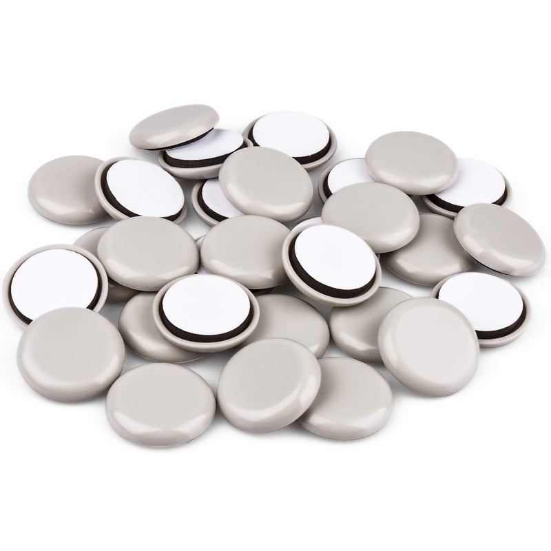 24 PCS Self-Stick Furniture Sliders,1-1/2 Inch Furniture Glides for Carpet,Chair Sliders for Furniture-Adhesive Furniture Moving Pads - Image 1