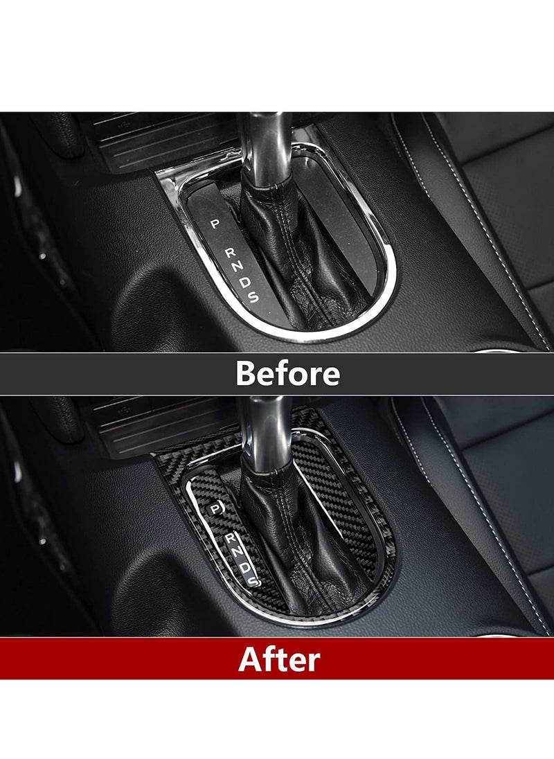 KASTWAVE - Carbon Fiber Car Shift Panel for Ford Mustang GT 2021 2020 2019 2018 2017 2016 2015, Car Interior Modification Accessories Decorative Sticker, Frame Cover Interior Sticker Decal - Image 1