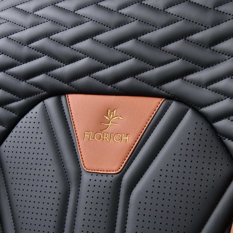 FLORICH Seat Covers for Cars, Waterproof Seat Covers, Leather Car Seat Covers 2 Pack, Universal Seat Cushion Protector for Most Cars Trucks SUV-Brown&Black - Image 5