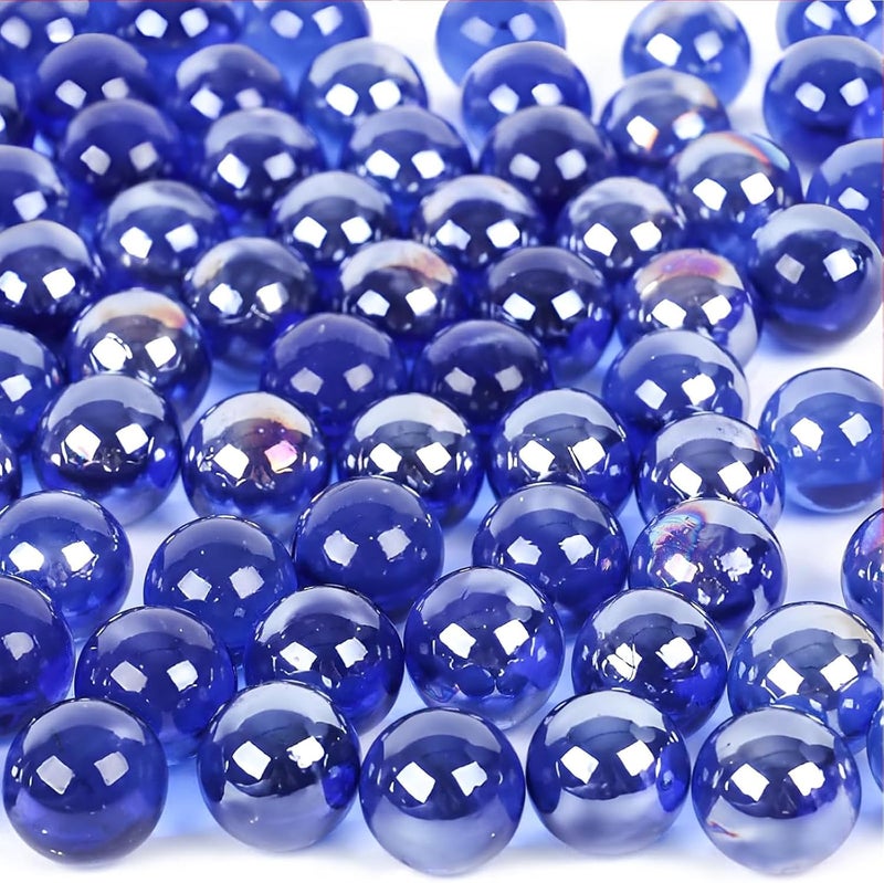 DomeStar Handmade Glass Marbles Marbles for Kids 8-12 Handmade Round Marbles Gifts for Beach Lovers - Image 1