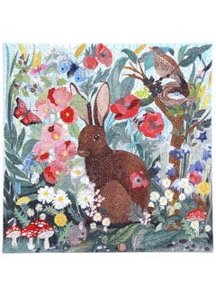 eeboo : Piece And Love Poppy Bunny 1000Piece Square Adult Jigsaw Puzzle, Jigsaw Puzzle For Adults And Families, Includes Glossy, Sturdy Pieces And Minimal Puzzle Dust  - Image 3