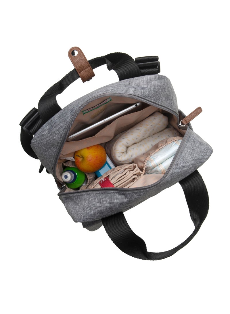 Georgi eco Convertible Diaper Bag - Grey