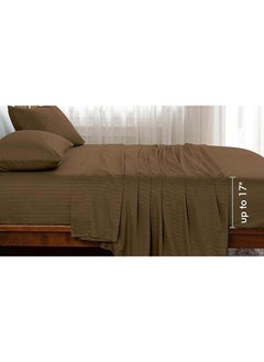 Hotel Collection HOTEL COLLECTION Coffee Brown  Double Flat Sheet with 2 Pillow Cases 220x240 cm  - Image 2