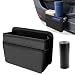 EKUWU Car Trash Can Foldable Mini Car Trash Can with 1 Roll Garbage Bag Hanging Vehicle Garbage Organizer Holder Automotive Interior Accessories Waterproof Storage Box Black - Image 2