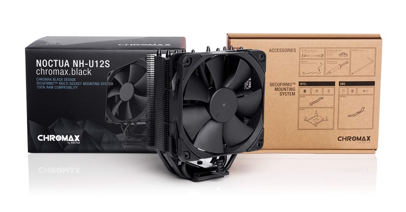 NOCTUA مبرد الهواء CPU NOCTUA NH-U12S chromax Black I Intel LGA2066، LGA2011-0 و LGA2011-3 (Square ILM)، LGA1200، LGA1156، LGA1155، LGA1151، LGA1150 و AMD AM2، AM2+، AM3، AM3+، FM1، FM2، FM2+، AM4 - Image 4