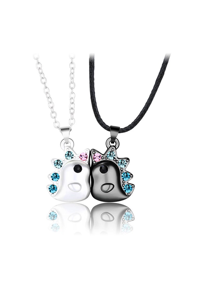 SYOSI - BFF Necklaces Magnetic Necklaces Unique BFF Necklaces for 2 Girls Best Friends Friendship Jewelry Luminous Heart 3D Unicorn Butterfly Pendants Birthday - Image 1