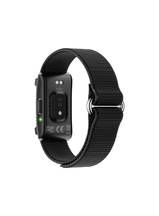 AROAQ Y25 Bluetooth Smart Bracelet – Heart Rate, SpO2, Sleep Tracking, Fitness Modes, 1ATM Waterproof, Magnetic Charging – Android & iOS Compatible – Black - Image 3