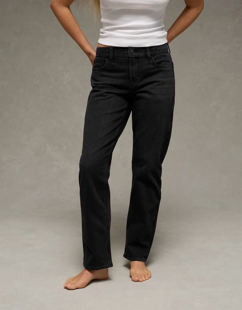 American Eagle  AE High-Waisted Straight Jean for Women | Best Price UAE