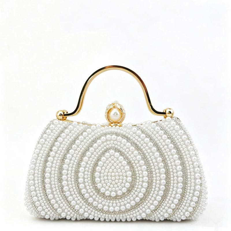 Pearl Evening Clutch Bag - Image 3