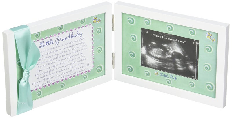 The Grandparent Gift Co. Little Grandbaby Ultrasound Picture Frame/Sonogram Frame, Pregnancy Announcement for Grandparents/New Baby Announcement/Baby Shower Keepsake - Image 1