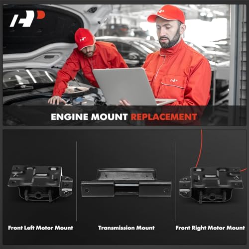 A-Premium 3PCS Engine Motor Mount and Transmission Mount Kit Compatible with Chevrolet Tahoe, Blazer, K1500/K2500 Suburban, K3500 & GMC Yukon, Jimmy & Cadillac Escalade, Automatic Transmission - Image 2