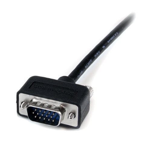 Startech.com StarTechcom 10 ft 3 m VGA to VGA Cable HD15 Male to HD15 Male Coaxial High Resolution Low Profile VGA Monitor Cable MXT101MMLP10 Black - Image 3