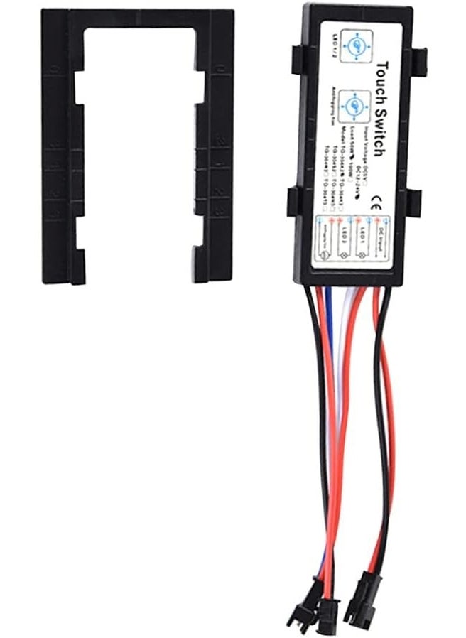 DONGKER TQ301K2 Touch Lamp Control ModuleDC 12V 24V Self Locking Mirror Sensing Module 30m Dual Touch for Washroom Bedroom Mirror