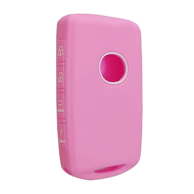 Key Fob Cover for Mazda CX30 4 Buttons Silicone Key Fob Remote Case Fit for Mazda Sedan Hatchback CX5 CX9 CX30 Mazda6 MX5 Mazda3 CX50 2019 2020 2021 2022 2023WAZSKE13D03 GDYL675DY Pink
