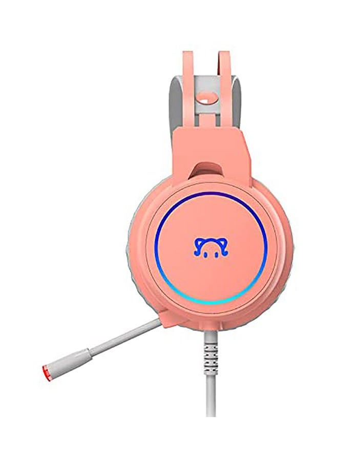 نيبمينينت سماعة رأس STH200 للألعاب بصوت ستيريو وقناة 7.1 بواجهة USB وتصميم قطة لطيفة ومفتاح تحكم سلكي - Image 3