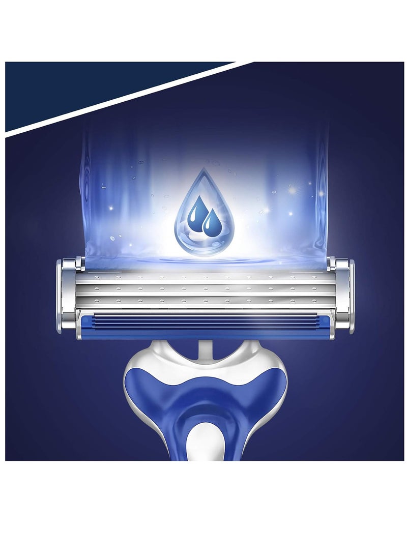 Gillette Blue 3 Comfort Disposable Razor for Men - 12 Pieces - Image 3