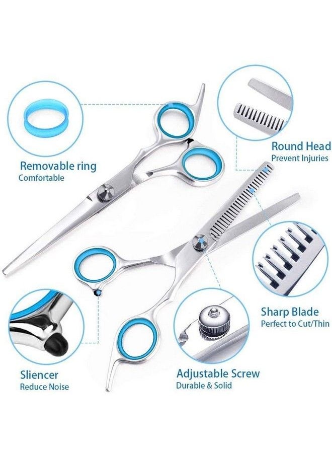 maycreate - Hair Cutting Scissor Professional Stainless Steel Hair Cutting Thinning Scissors Hairdressing Styling Set For Barber Or Beauty Saloon Home - Image 1