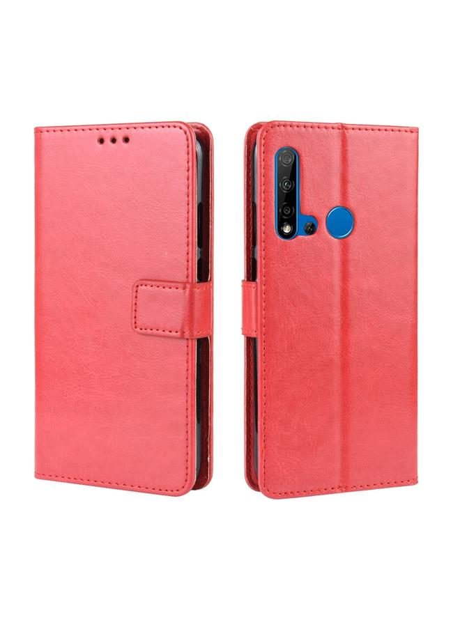 The Bros Retro Crazy Horse Texture Horizontal Flip Leather Case for Huawei P20 lite