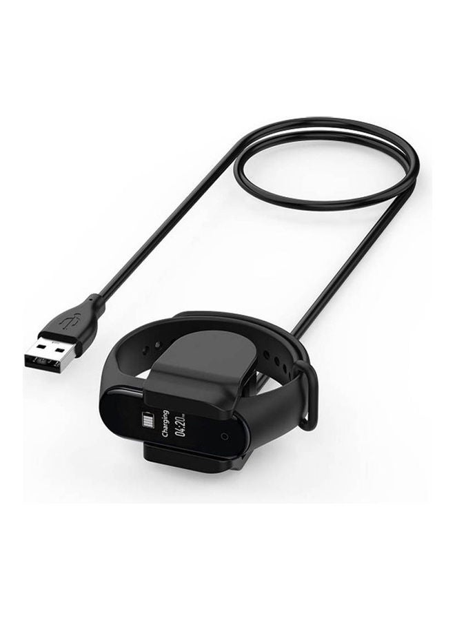 NIBEMINENT USB Fast Charging Cable Charger Adapter for Xiao-mi Mi Band 4 NFC Smart Bracelet 11.5x9.9x2.6cm Black - Image 3