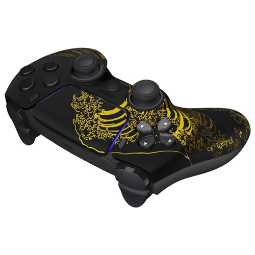 Custom Controllerzz Wireless Controller Compatible with PS5 - Multiple Designs Available (Golden Waves) - Image 4