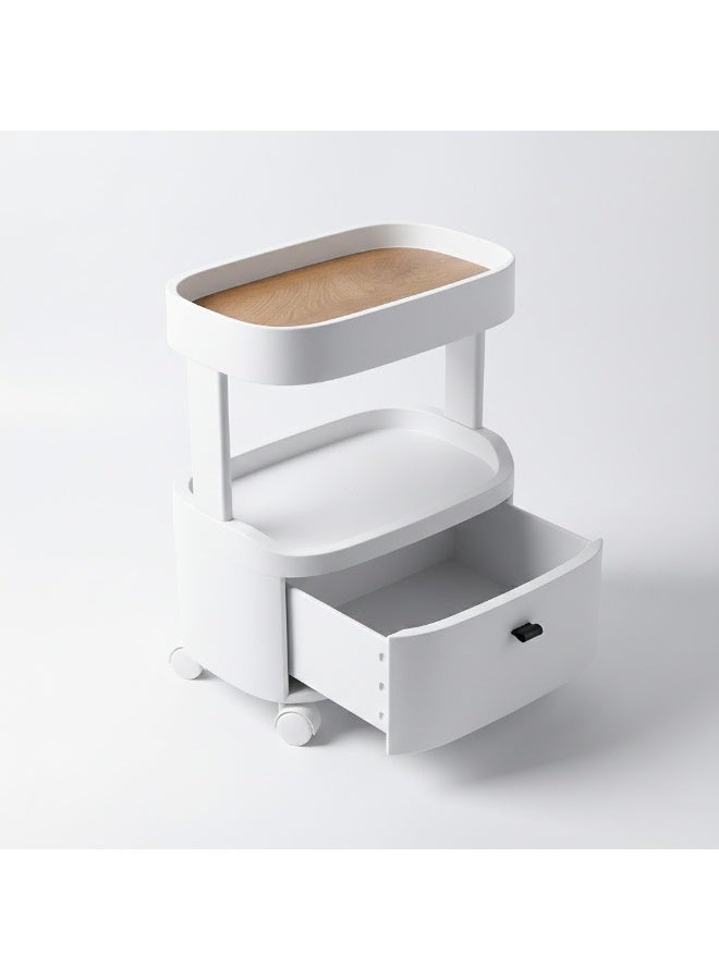 Globalstar Small Rolling Trolley with Drawer – Salon, Barber and Home Storage Cart - Image 1