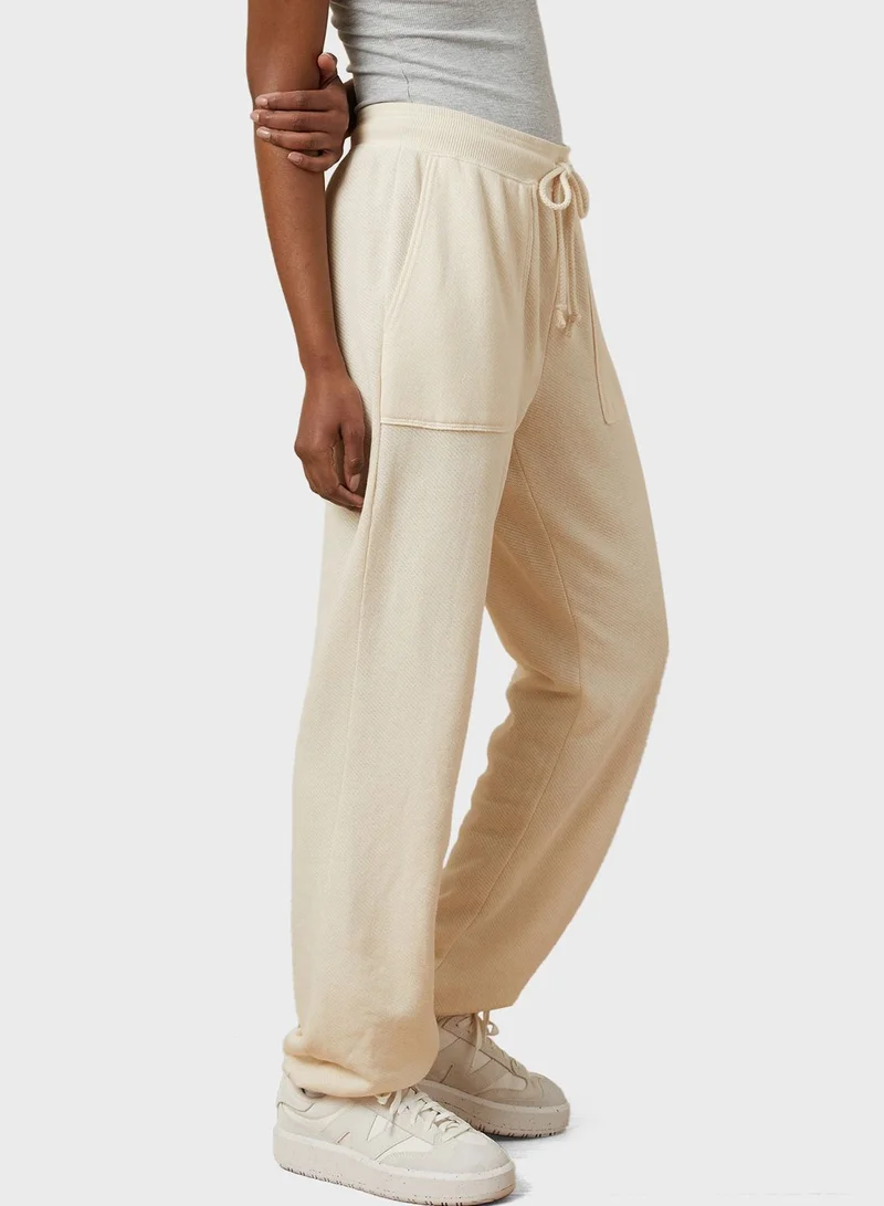 American Eagle Baggiest Fleece Pocket Detail Joggers