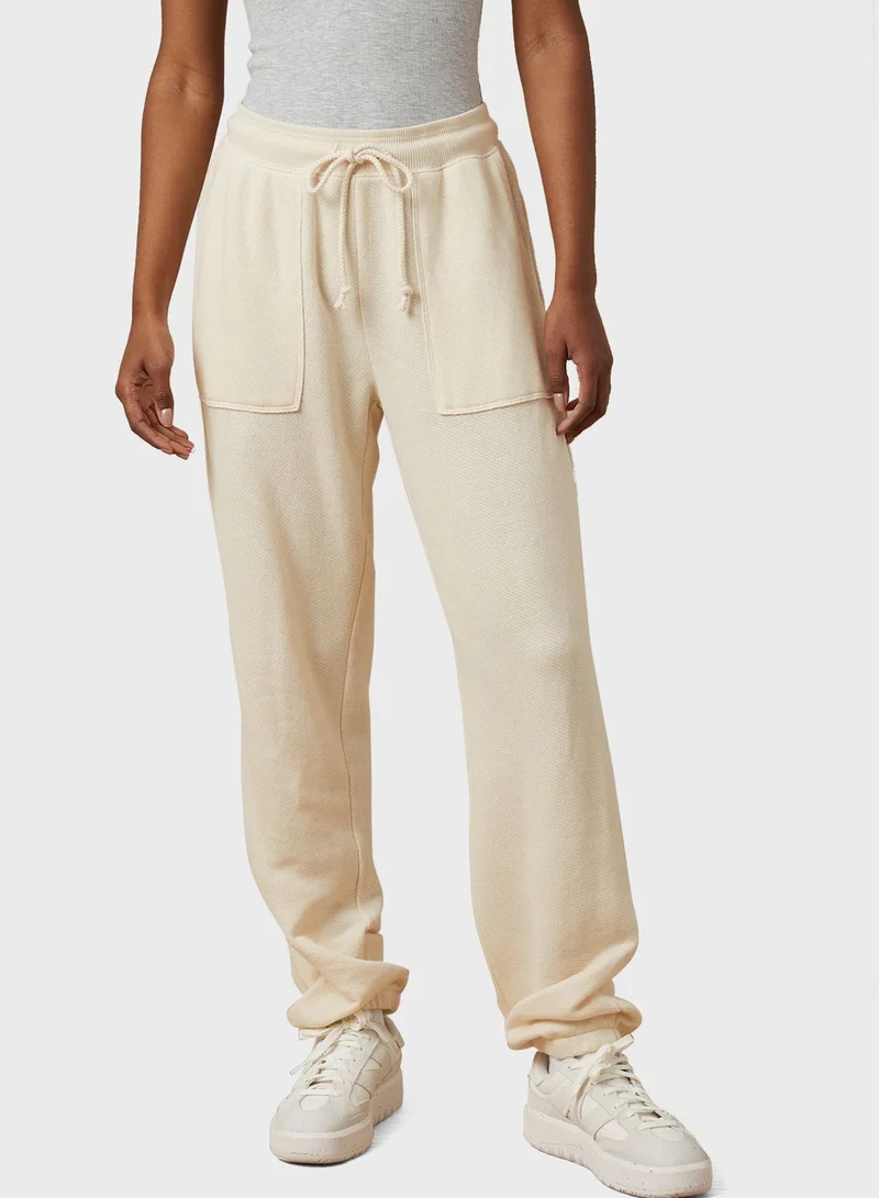 American Eagle Baggiest Fleece Pocket Detail Joggers