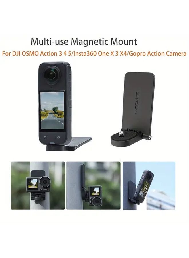 Magnetic Mount Base For Insta360 X5 X4 Go 3S Ace Pro DJI Pocket 3 OSMO Action 5 4 3 - Image 2