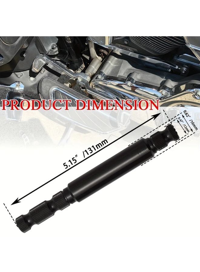 Motorcycle Inner Steel Shift Lever Shaft Black Compatible With Touring Road King Electra Glide Street Glide 1984-2016 - Image 2