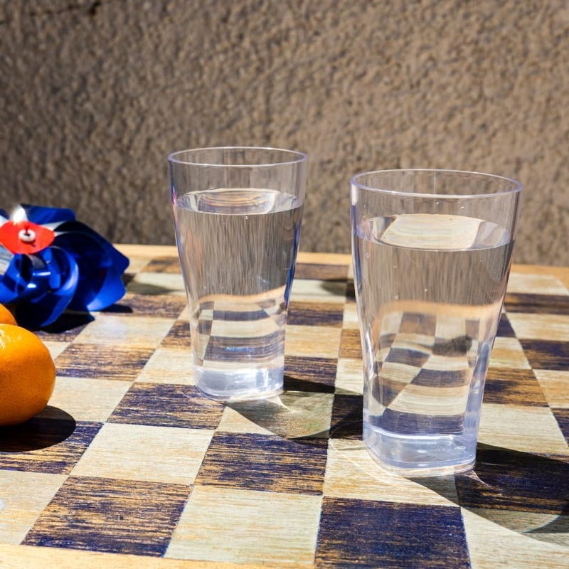 Avenue Set of 6 Virtually Unbreakable Reusable Plastic Octagon Shaped Tumblers. (300ml/10.6oz to Rim. Height 14.5cm. Max Diameter 7.5cm) - Image 5