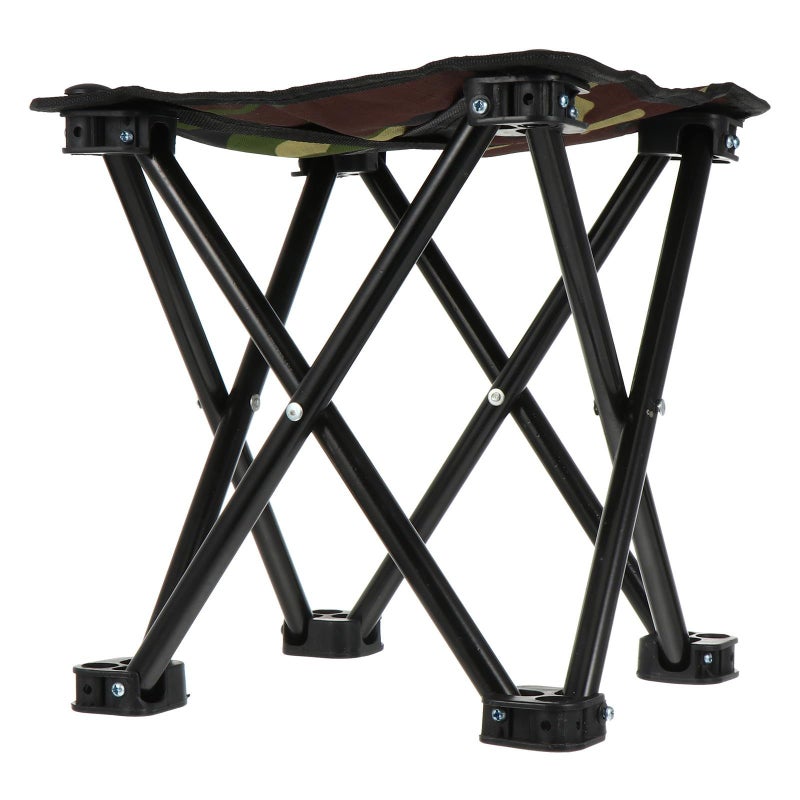 Camouflage Folding Fishing Stool Portable Lightweight Camp Stool for Outdoor Travel Hiking - Image 2