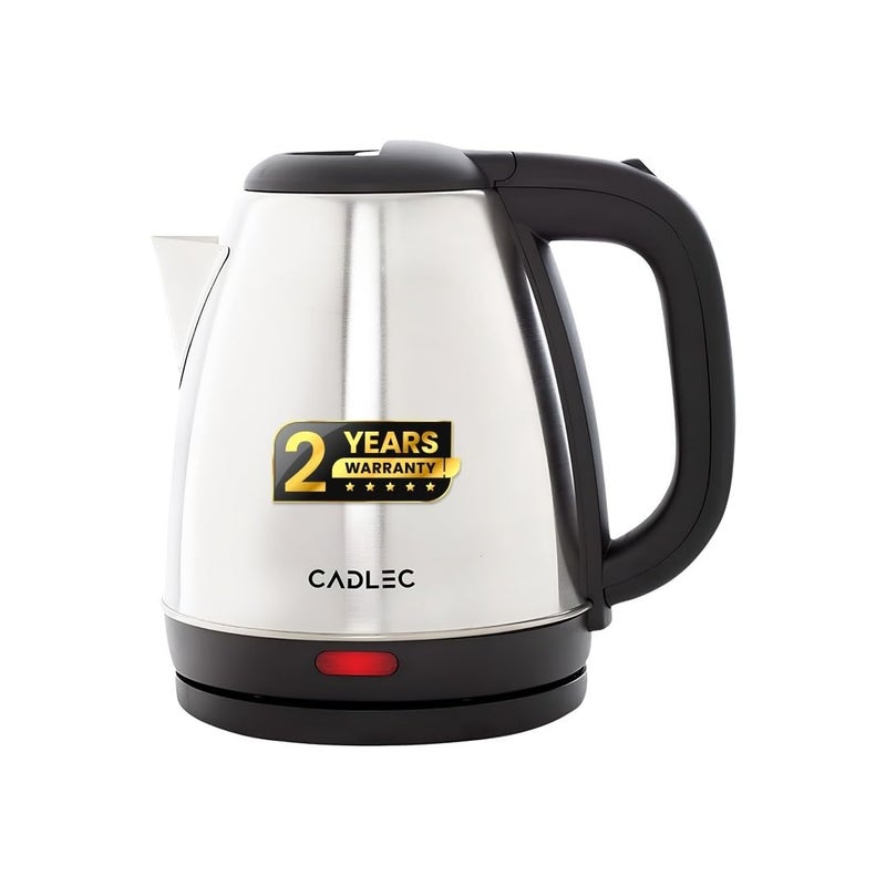 CADLEC Crystal_5 1.5 Litre Electric Kettle with Stainless Steel Body | Automatic Cut-Off | Cool-Touch Handle & Lid | Multi-Use for Tea, Coffee, Noodles | 1500W | 2-Year Warranty - Image 1