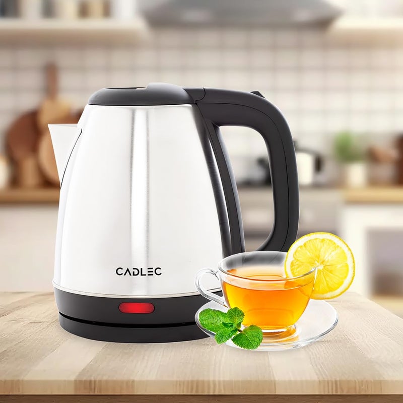 CADLEC Crystal_5 1.5 Litre Electric Kettle with Stainless Steel Body | Automatic Cut-Off | Cool-Touch Handle & Lid | Multi-Use for Tea, Coffee, Noodles | 1500W | 2-Year Warranty - Image 2