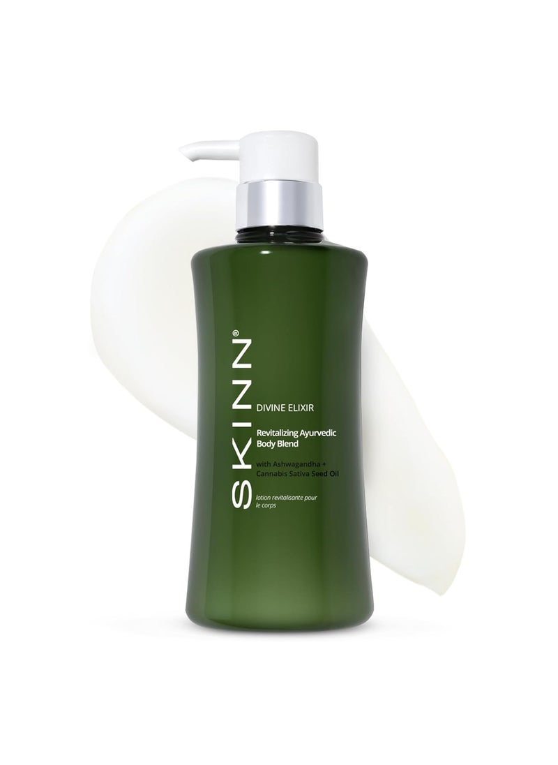 Skinn SKINN Natural Body Lotion Ayurvedic Body Blend  Divine Elixir Revitalizing Natural Lotion for Dry Skin  Soothing Cooling  Moisturizing Ashwagandha Body Lotion for Wrinkles  Stretch Marks 