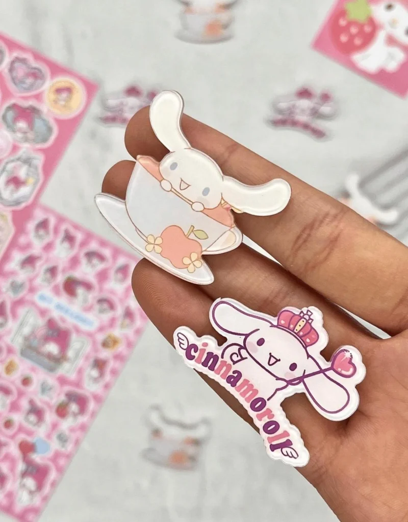 Kağıt Gemi Dükkan Paper Ship Shop Sanrio Cinnamoroll Character Badge Set of 2