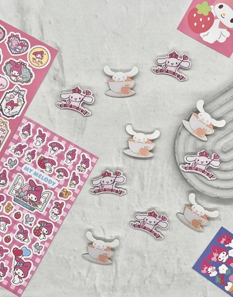 Kağıt Gemi Dükkan Paper Ship Shop Sanrio Cinnamoroll Character Badge Set of 2