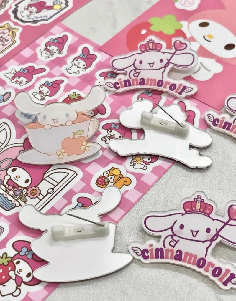 Kağıt Gemi Dükkan Paper Ship Shop Sanrio Cinnamoroll Character Badge Set of 2