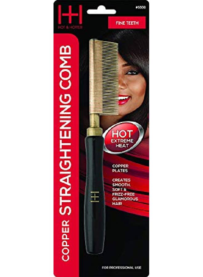 Annie Straightening Comb Fine Teeth With Copper - Image 1