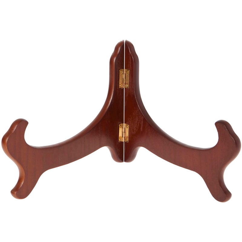 Bard's Hinged Walnut MDF Bowl Stand, 6.5" H x 10.625" W x 7.25" D (For 11" - 12" Bowls) - Image 4