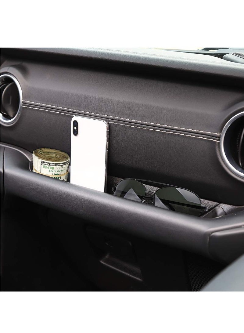 Generic JL GrabTray Passenger Storage Organizer for 2018-2021 Jeep Wrangler JL JLU & Gladiator JT, Black Interior Accessory, Grab Handle Box  - Image 2