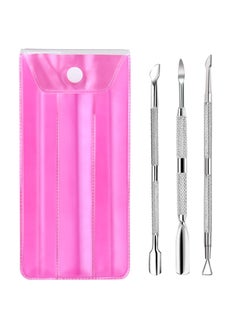 YGDZ Cuticle Pusher 3PCS Gel Nail Polish Cuticle Remover Nail Cuticle Pusher Stainless Steel Manicure Pedicure Tools Metal Cuticle Peeler Scraper for Fingernails and Toenails - pzsku/Z7888FCA331A44D231B17Z/45/_/1741001364/a2a899af-a464-4c09-a3b4-e15afa13dd5c