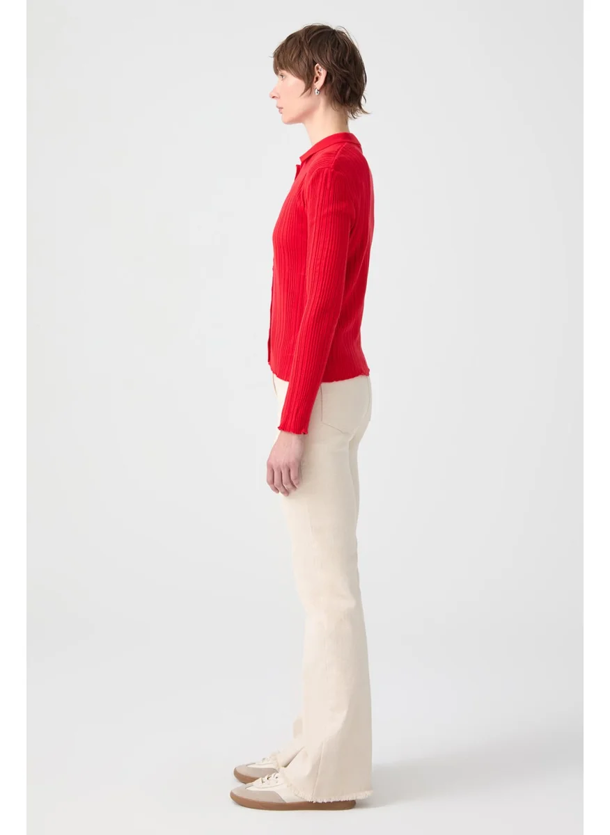 تاتشي Polo Neck Fine Knitwear Body