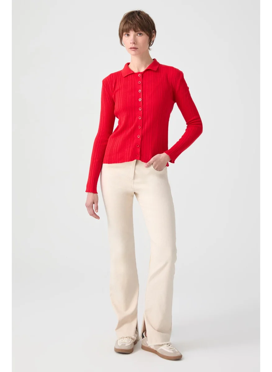 تاتشي Polo Neck Fine Knitwear Body