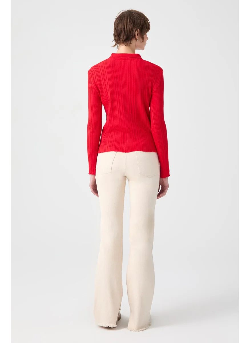 تاتشي Polo Neck Fine Knitwear Body