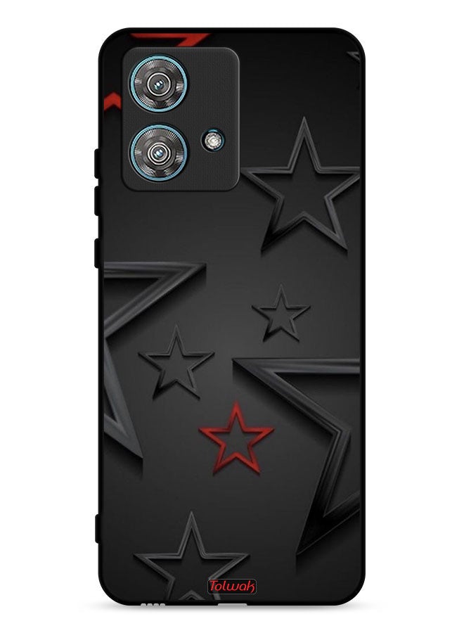 Tolwak Motorola Edge 40 Neo 5G Protective Case Cover Stars Pattern - Image 1